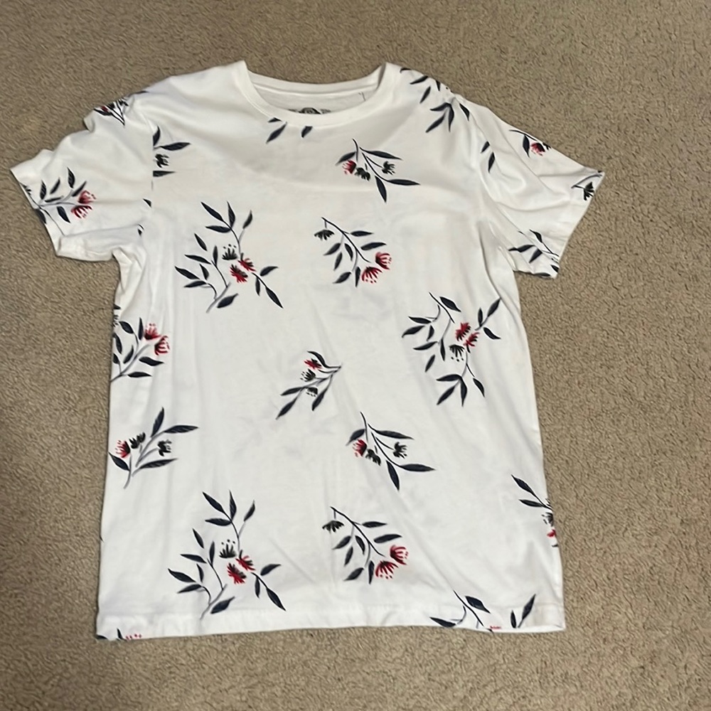 American Rag, Medium, White Shirt with Flowers, Great Condition